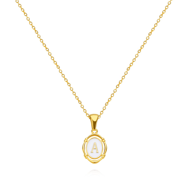 Initiaal ketting goud