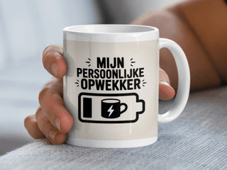 Mijn persoonlijke opwekker koffiemok