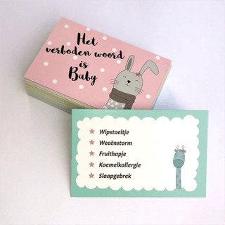 Babyshower spel: Het verboden woord is Baby