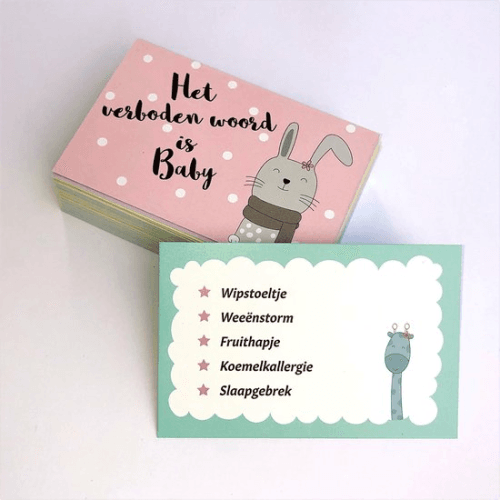 Babyshower spel: Het verboden woord is Baby