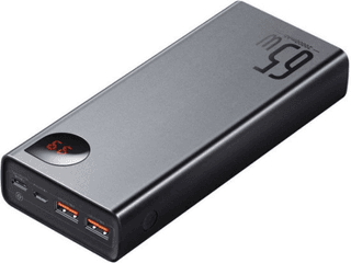 Baseus Adaman 65W PD Powerbank 20.000 mAh Fast Charge Zwart