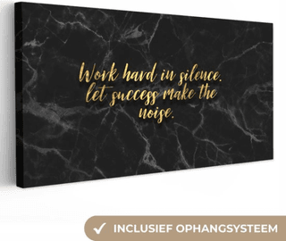 Canvas schilderij met tekst