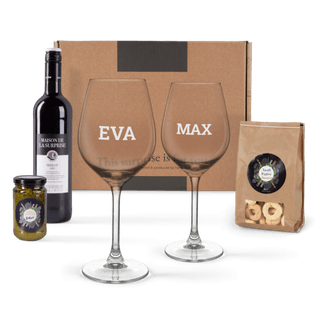 Wijn borrelpakket personaliseren