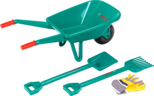 Bosch kruiwagen met tuingereedschap