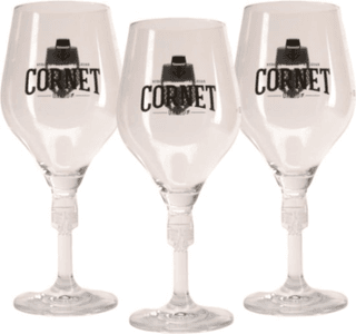 Cornet Bierglas - 33cl, 50cl, 57cl (Set van 3)