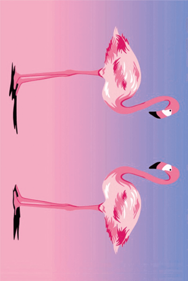 Diamond painting flamingo