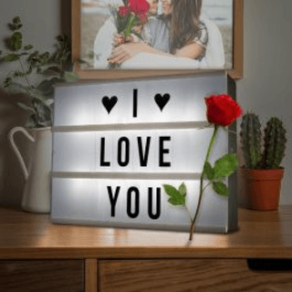 Letterbord met Licht