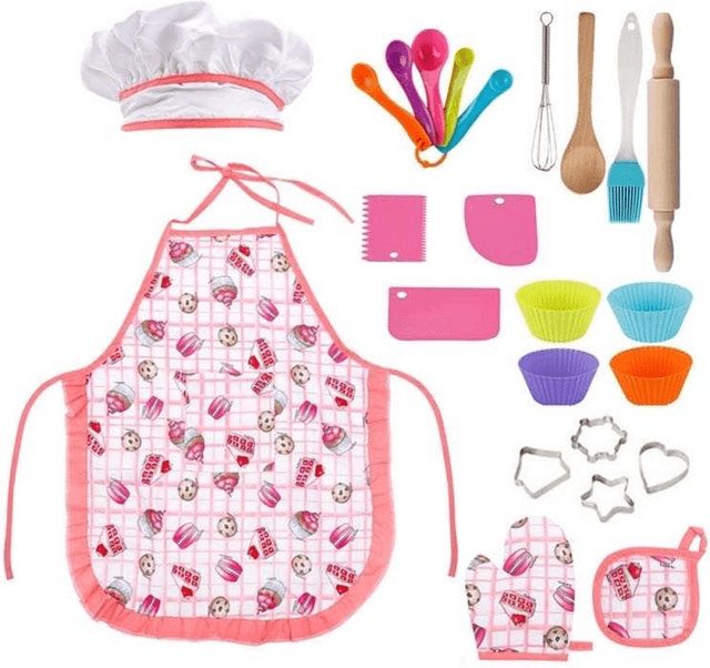Bakset voor kinderen 23-delig roze