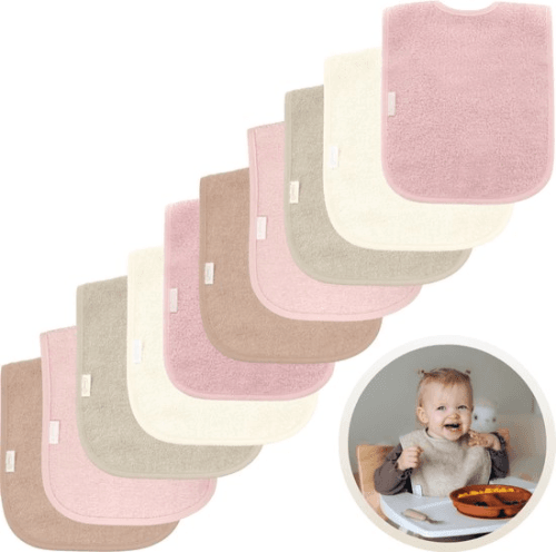 Slabbetjes 10-Pack Roze Tinten