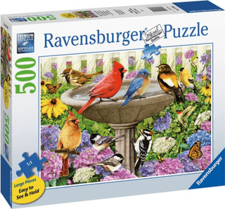 Ravensburger puzzel Bij het vogelbadje
