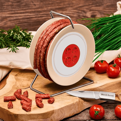 WURSTBARON® Kabelhaspel - Krakau-worst - 3,5 m - premium kwaliteit en rooksmaak - grappig cadeau voor hem en haar - 240 g : Amazon.com.be: Levensmiddelen