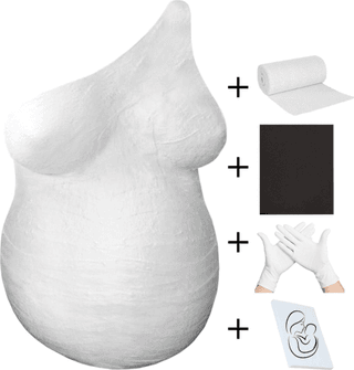 Gipsbuik Pakket – 4 Rollen Extra Groot en Sterk Gipsverband en Gladde Afdruk – Niet Toxisch- Baby Buik Zwanger