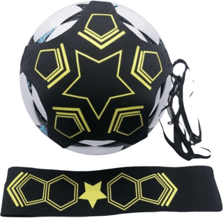 Voetbaltrainer met elastische band