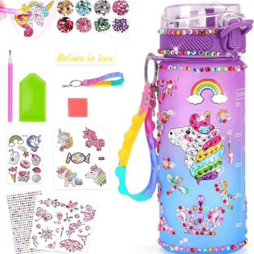 DIY eenhoorn waterfles