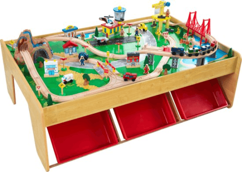 Houten Treinset en Tafel