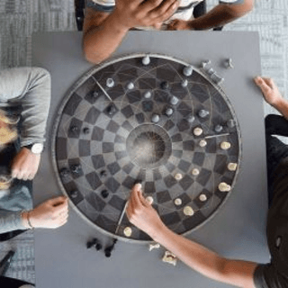 Schaakbord XL voor 3 Personen