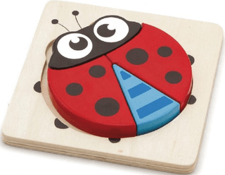 Vormenpuzzel lieveheersbeestje