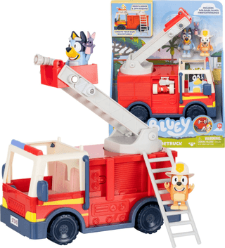 BLUEY - Bluey's Brandweerwagen Speelset - incl. Bluey en Bingo speelfiguren
