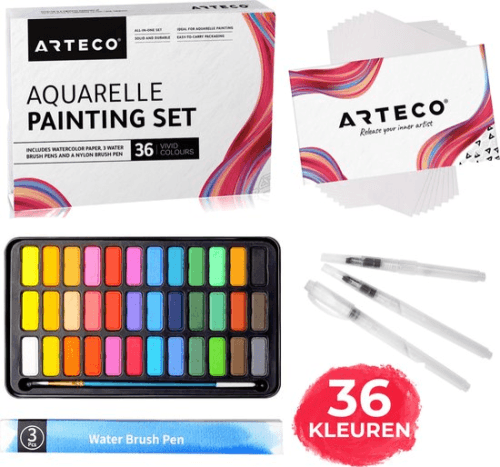 ARTECO Aquarelverf set