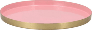 Decoratief dienblad - Licht Roze/Goud