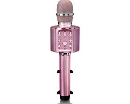 Lenco Karaoke Microfoon – Bluetooth – Speaker en Lichteffecten – BMC-090PK - Roze
