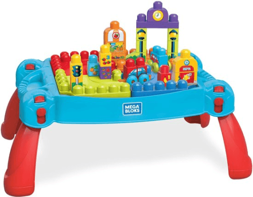 MEGA Bloks tafel met 30 blokken