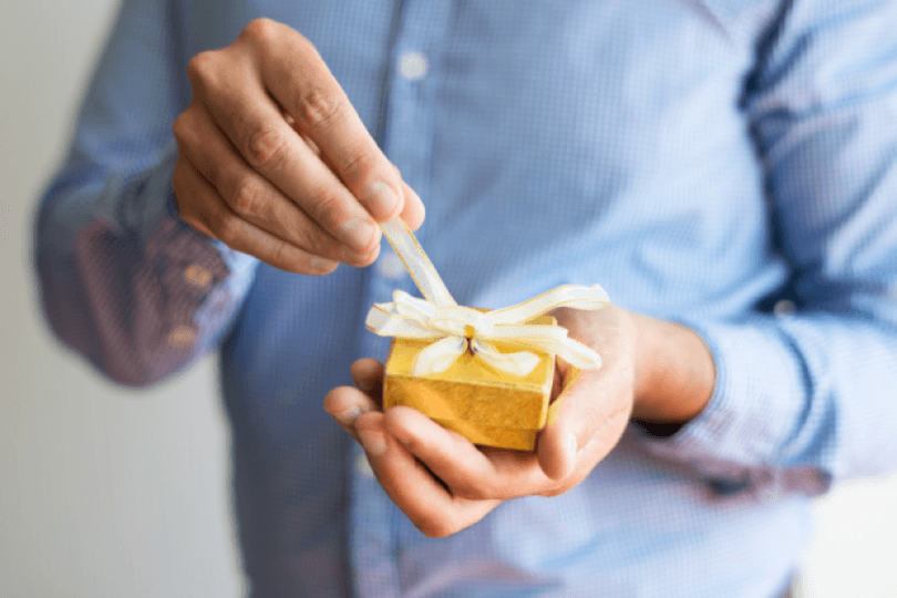 Cadeau 5 euro voor hem