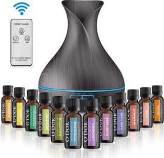 O'dor Aroma Diffuser met 12 flesjes etherische olie