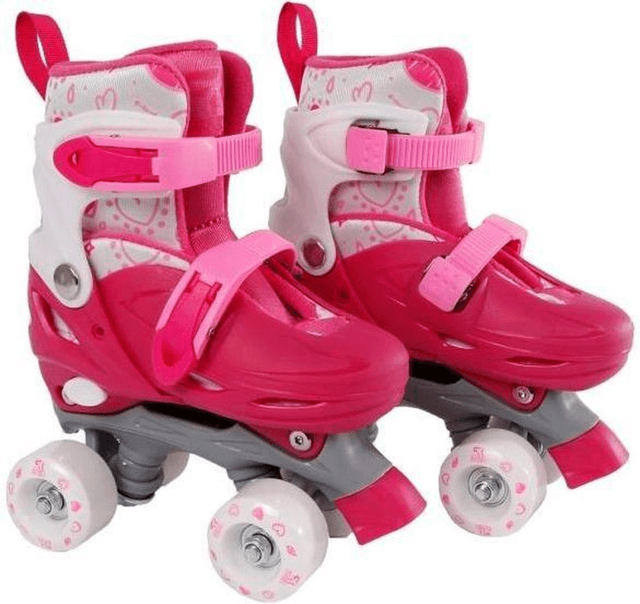 Verstelbare rolschaatsen roze