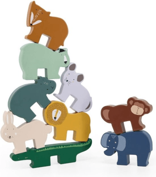 Trixie - Houten Stapeldieren Spel - Houten speelgoed