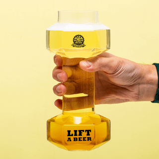 Dumbbell bierglas