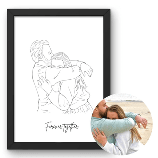 Poster - Lijntekening - Handgemaakt