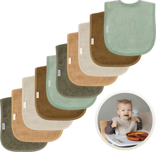 Slabbetjes 10-Pack Aardetinten