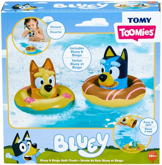 Tomy badspeelgoed Bluey drijvende figuren 2-pack multicolor.