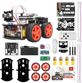 SyncGear 4WD Robot Bouwpakket Geschikt voor Arduino