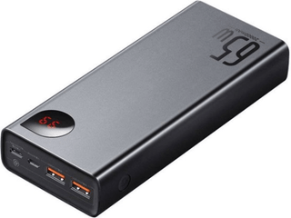 Baseus Adaman 65W PD Powerbank 20.000 mAh Fast Charge Zwart