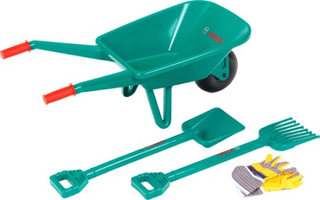 Bosch kruiwagen met tuingereedschap