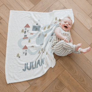 Babydeken met naam bedrukken