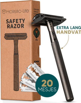 Safety Razor met 20 RVS Scheermesjes