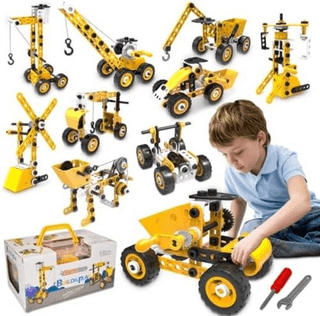 Educatief speelgoed mint, 10-in-1 bouwstenen set