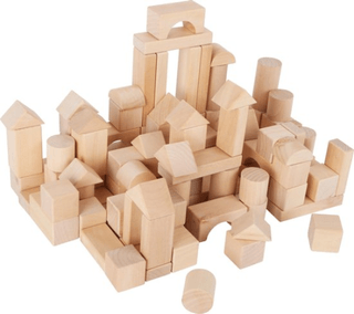Houten blokken naturel