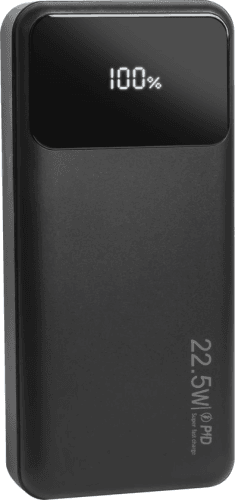 Nuvance - Powerbank 20000 mAh - 22.5W Snellaad Functie - Usb, Usb-C & Micro Usb - Universeel voor Smartphones, Tablets & Gadgets - Reis Powerbanks - Zwart