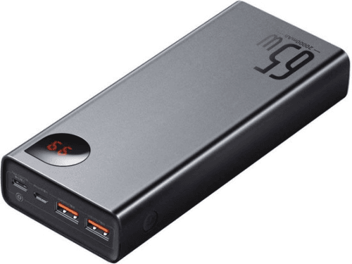 Baseus Adaman 65W PD Powerbank 20.000 mAh Fast Charge Zwart