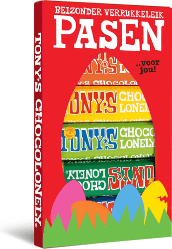 Tony's Chocolonely Paas Proeverijtje Chocolade Cadeau - Geschenk Pasen - 6 Verschillende Smaken - Paaschocolade - Paascadeautjes voor Kinderen - Paas Repen Geschenkdoos - 288 gram