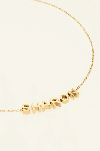 Atelier lange ketting met initialen