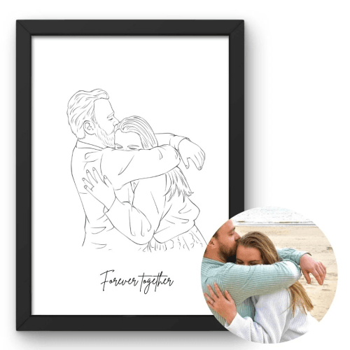 Poster - Lijntekening - Handgemaakt